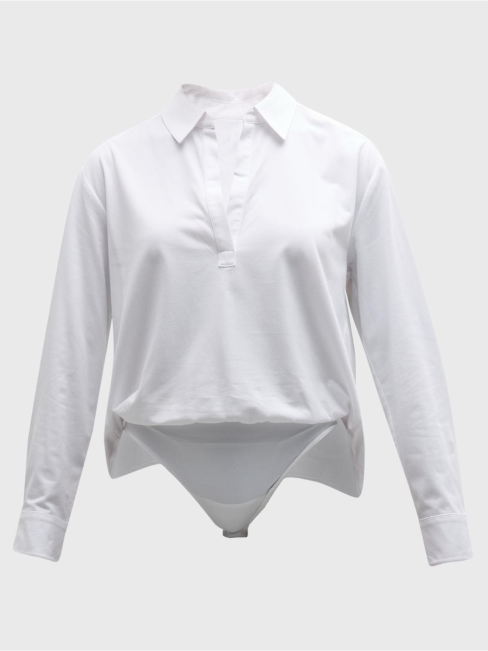 Spanx Shaping Buttondown Bodysuit Size Large Classic White NWT